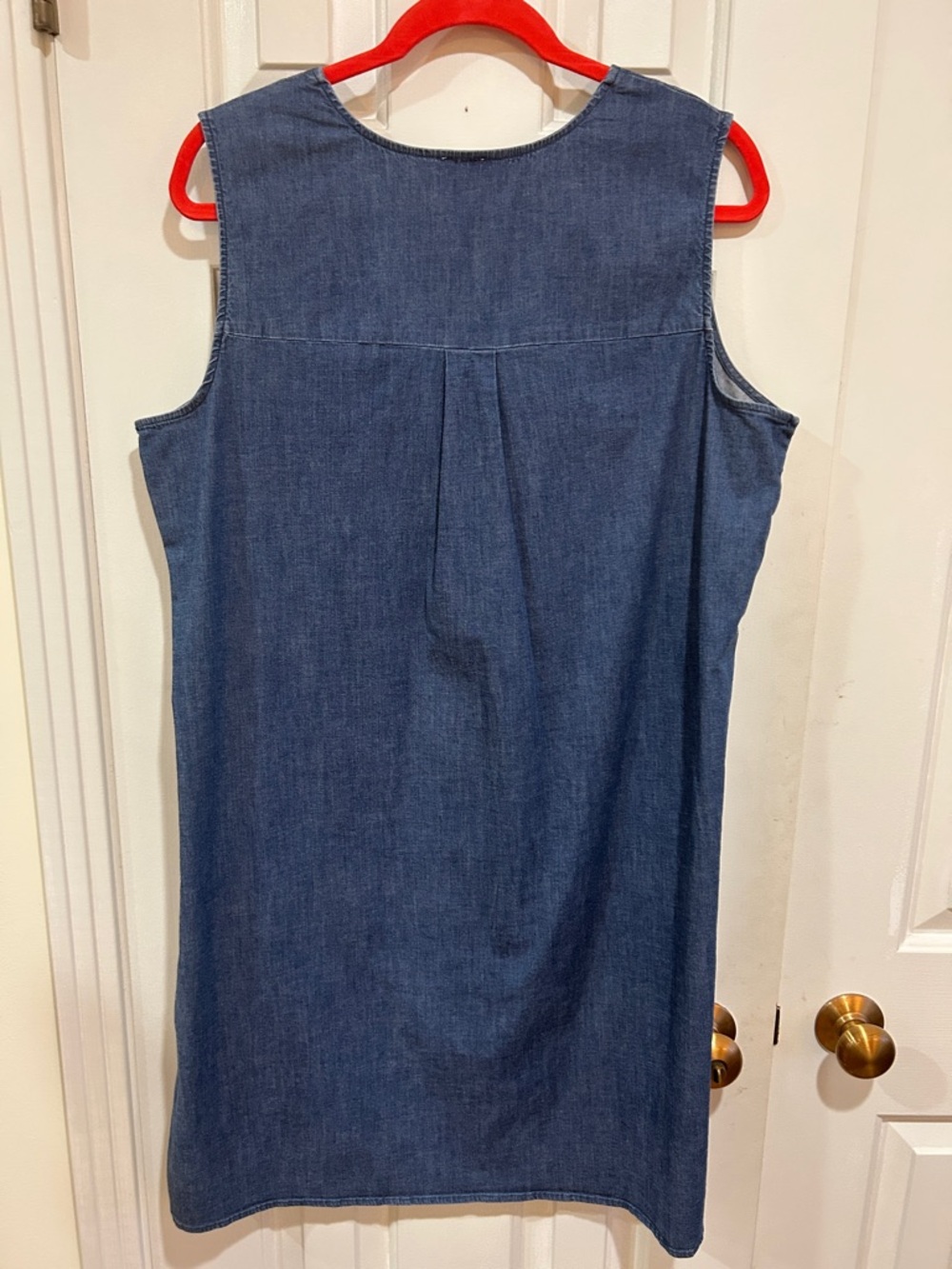 Anne Klein Lightweight Denim Shift Dress - Picture 4 of 10